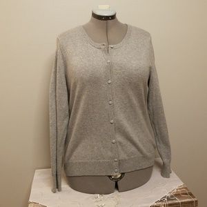 Studio Works Gray sweater button up